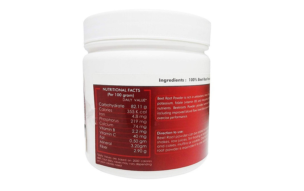 Holy Natural Beet Root Powder    Plastic Jar  250 grams